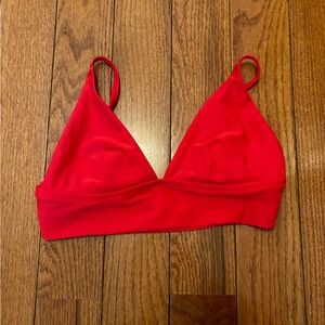 NWT Aerie Red Triangle Bikini Top